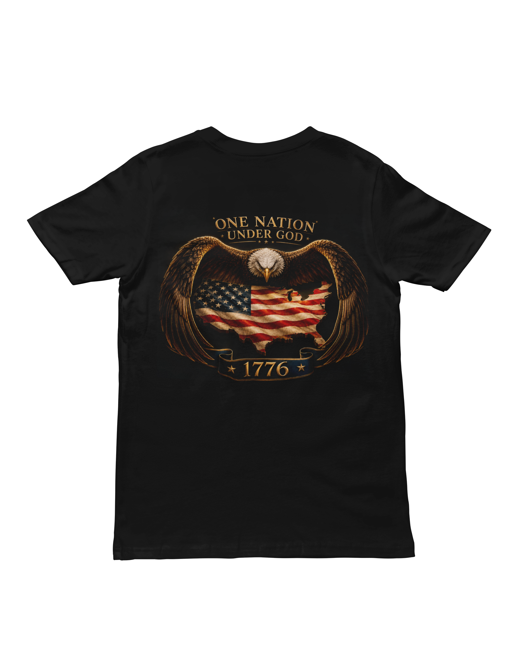 Unity 1776 – Patriotic Eagle & American Flag Graphic Tee