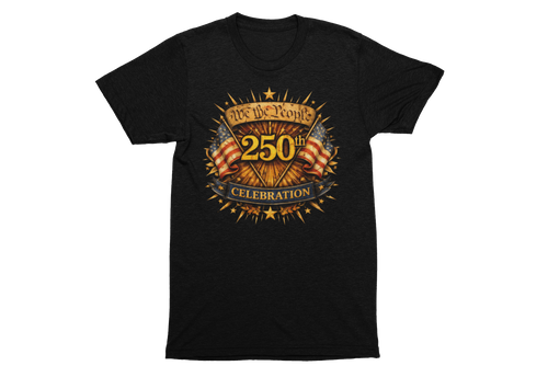 American Freedom-250th Celebration Patriotic Graphic T-Shirt